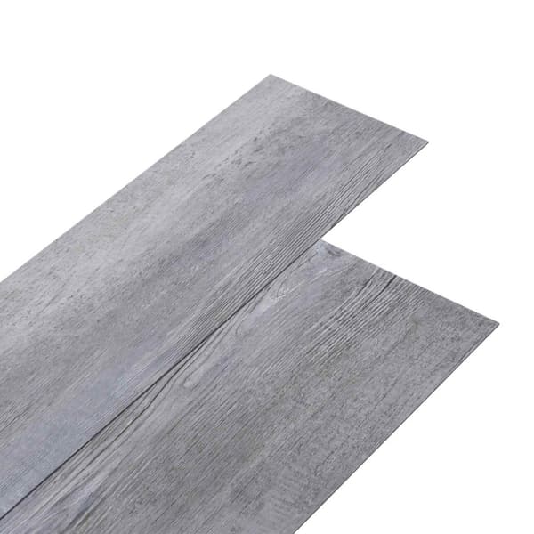 Golvplankor 18 pcs Grå 2,51 m² PVC