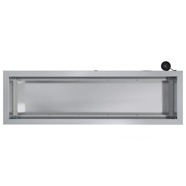 Odlingslåda med LED 2 st Silver 30 x 100 x 30 cm
