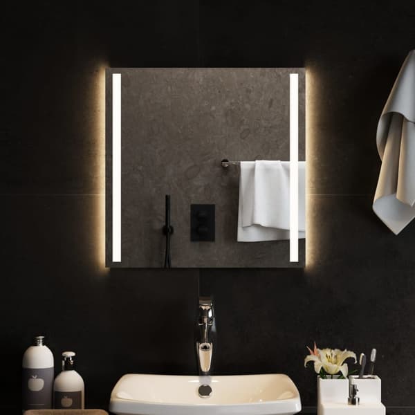 Badrumsspegel LED 50x50 cm