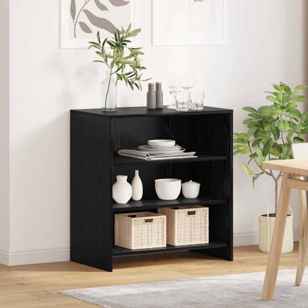 Sideboard Svart 70 x 41 x 75 cm Konstruerat trä