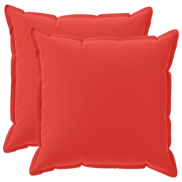 Kudde 2 st HOUTEN Röd 70 x 70 cm Polyester