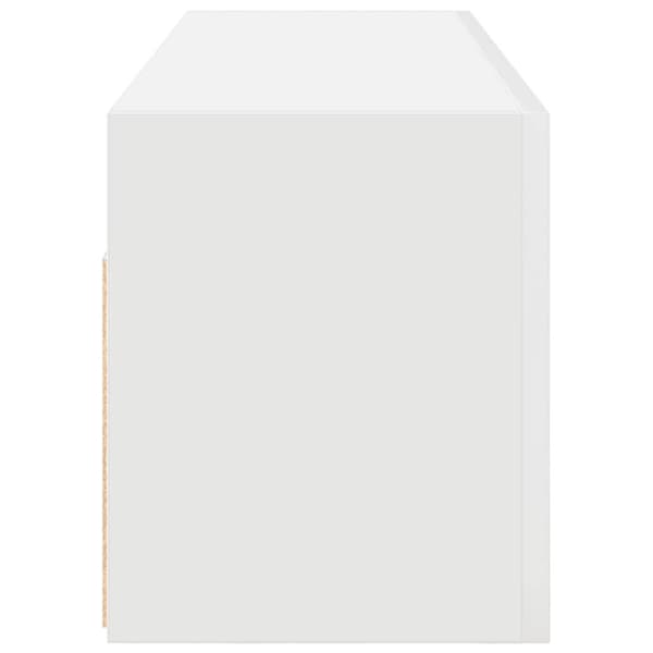 Väggskåp för badrum vit 100x25x30 cm konstruerat trä