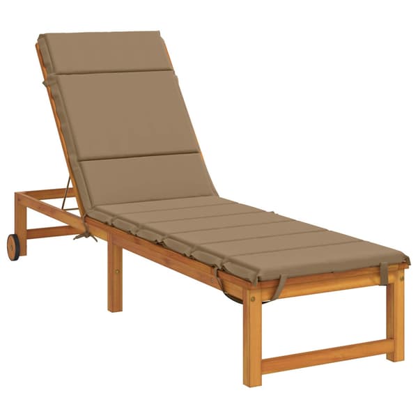 Solstol Kudde GEMERT 100% Polyester Taupe 200 x 50 x 3 cm
