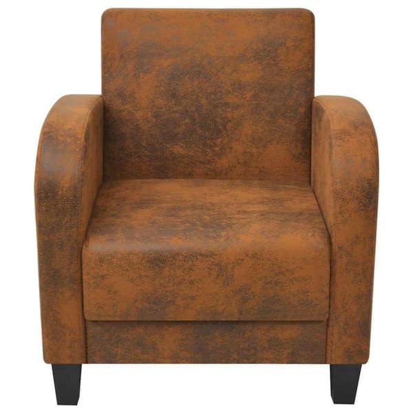 Fåtölj brun 73x72x76 cm