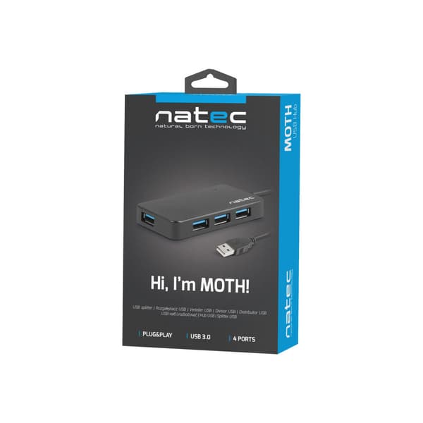 Natec MOTH - hubb - 4 portar