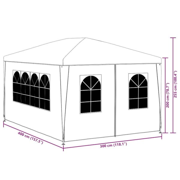 Partytält 3x4 m grön