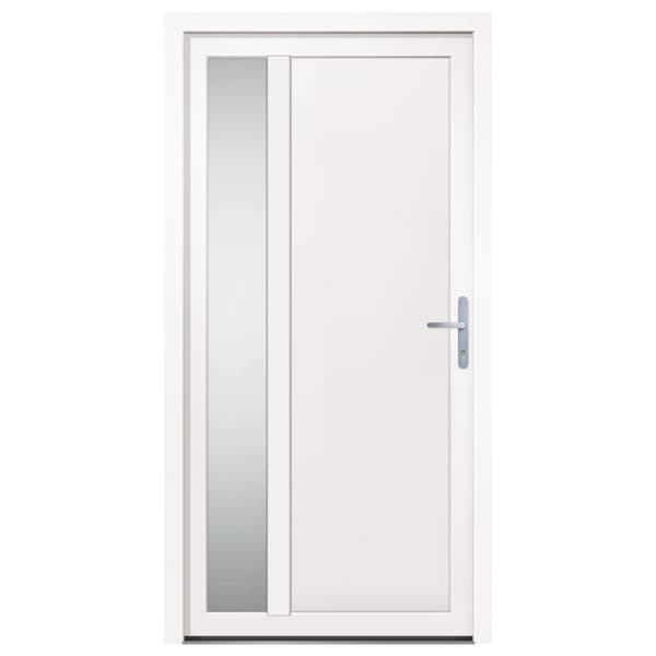 Ytterdörr vit 108x208 cm PVC