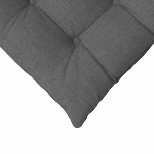 Sittkuddar 4 pcs Mörkgrå 40 x 40 x 6 cm tyg