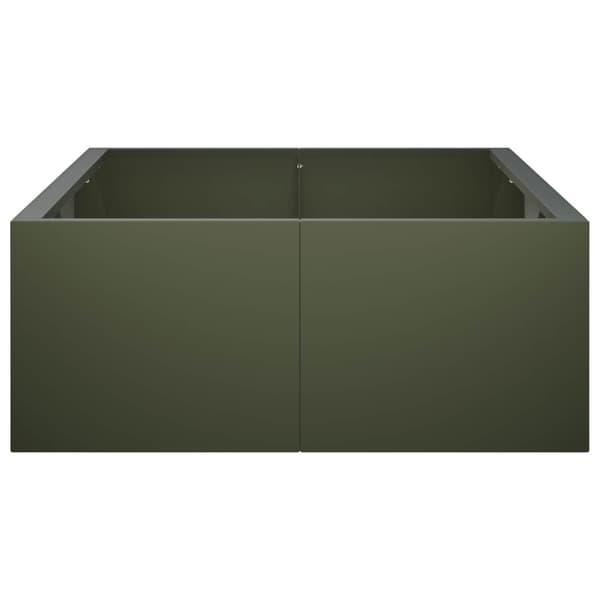 Stödvägg 6 st 200 x 100 x 30 cm Stål Olivgrön