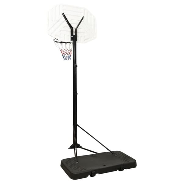 Basketkorg med stativ vit 258-363 cm polyeten