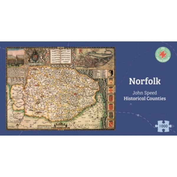 Norfolk Historical 1610 Map 1000 Piece Puzzle