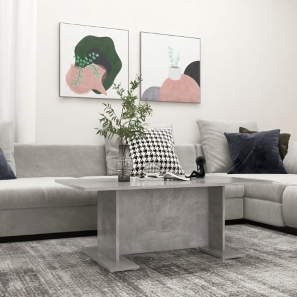 Soffbord betonggrå 103,5x60x40 cm konstruerat trä
