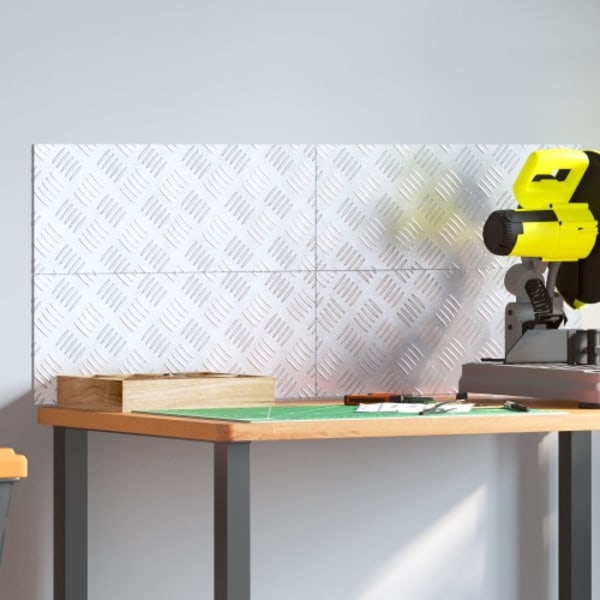 Aluminium Checker Plates 4 st Halkfria 50x20 cm