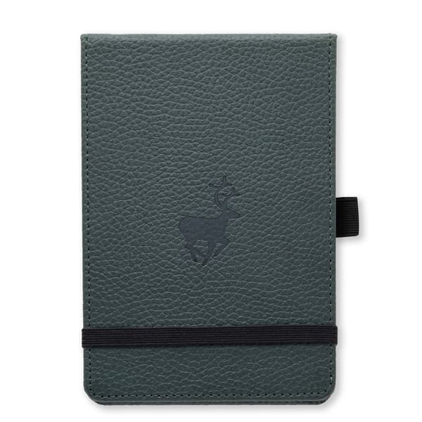 Dingbats* Wildlife A6+ Reporter Plain - Green Deer Notebook