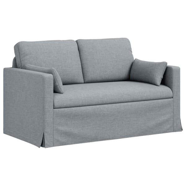 Soffset 2 pcs Ljusgrå 139 x 78 x 80 cm tyg