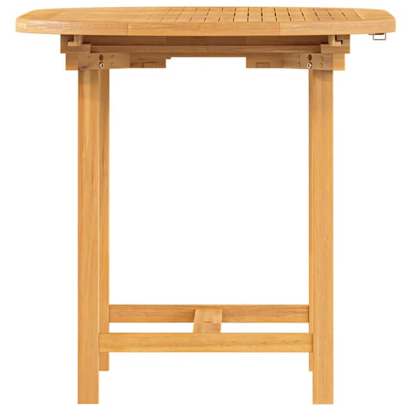 Utdragbart trädgårdsbord 110-160x80x75 cm massiv teak