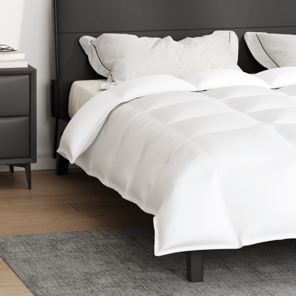 2-i-1 Duntäcke Vit 260 x 220 cm Fjäder