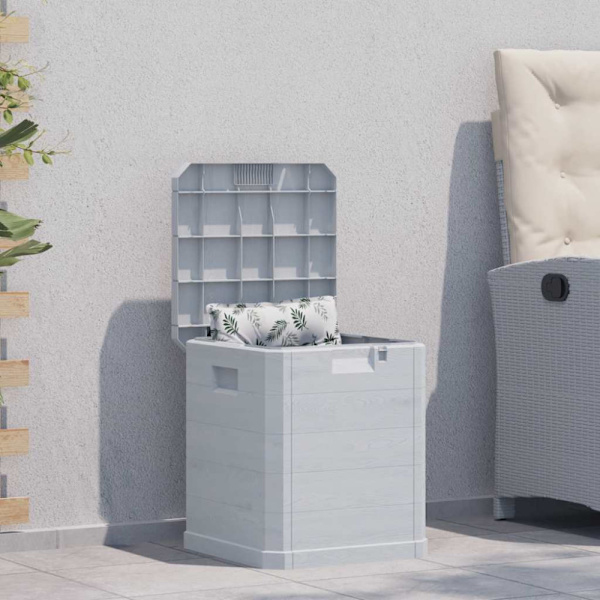 Dynbox 90 liter ljusgrå