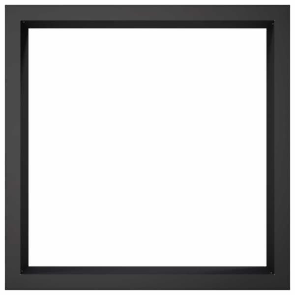 Eldstad ring Svart 90 x 90 x 25 cm Stål