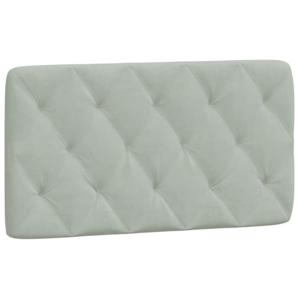 Bed with Mattress Light Grey 100x200 cm Velvet