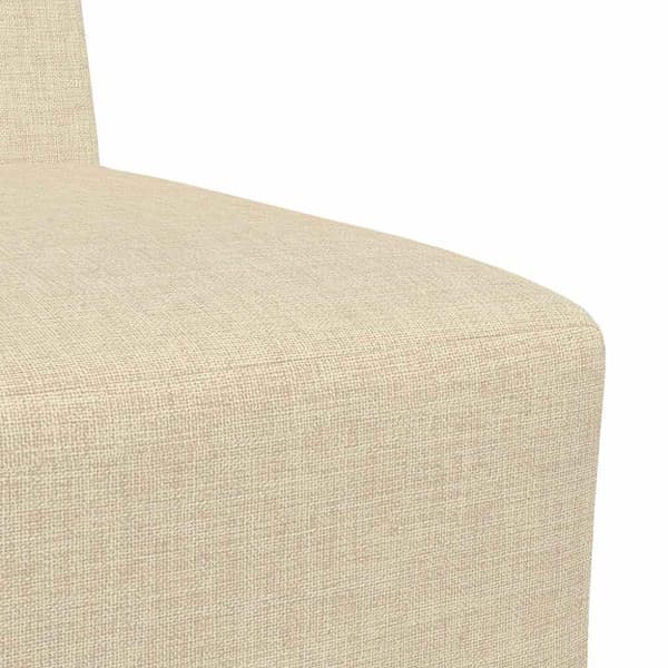 Modulsofa utan armstöd Kräm tyg