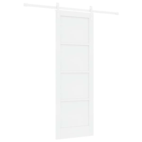 Skjutdörr 73,5 x 211 cm Konstruerat trä Vit