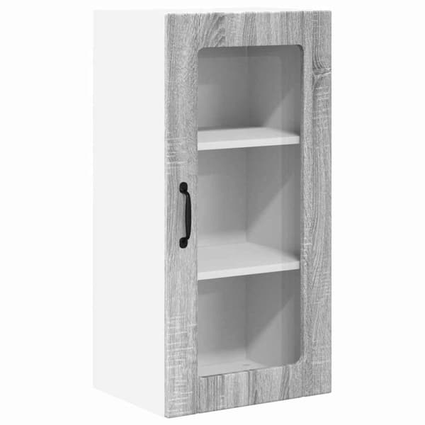 Köksskåp 2 pcs Grå Sonoma 40 x 31 x 80 cm Konstruerat trä