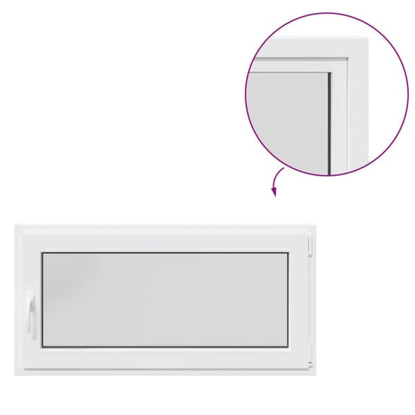 Källarfönster RISOR 120 x 50 cm PVC och glas