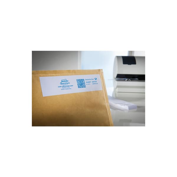 Etikett AVERY frankering 163x43mm1000/fp
