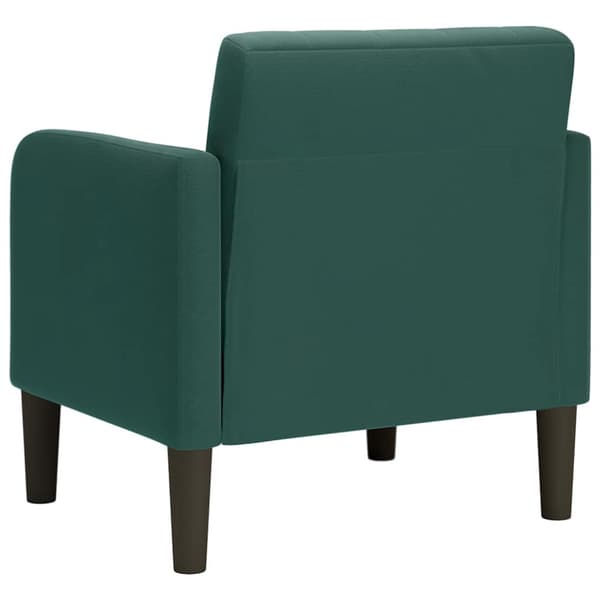 Soffstol med armstöd mörkgrön 54 cm sammet