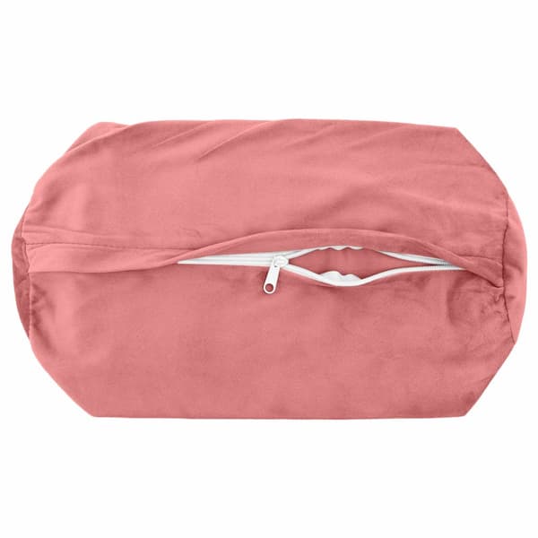 Kuddöverdrag 2 st HEERLEN Rosa Ø 15 x 40 cm Sammet