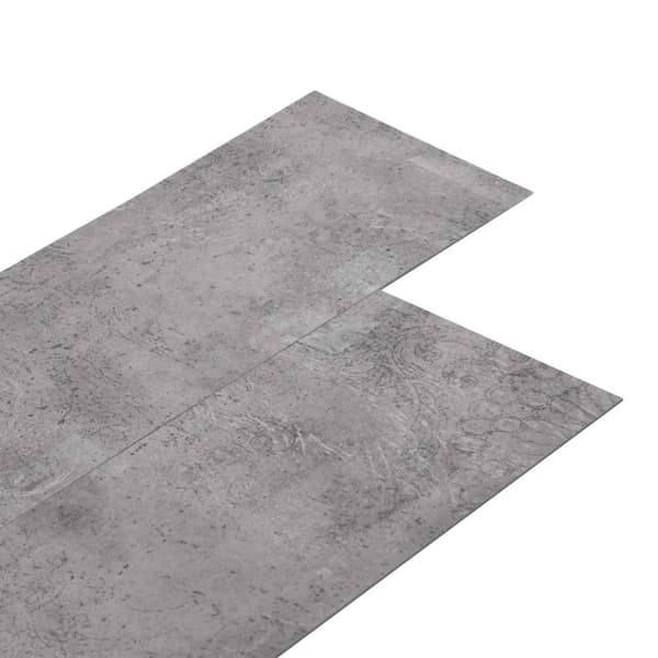 Golvplankor 18 pcs Cement Brun 5,26 m² PVC