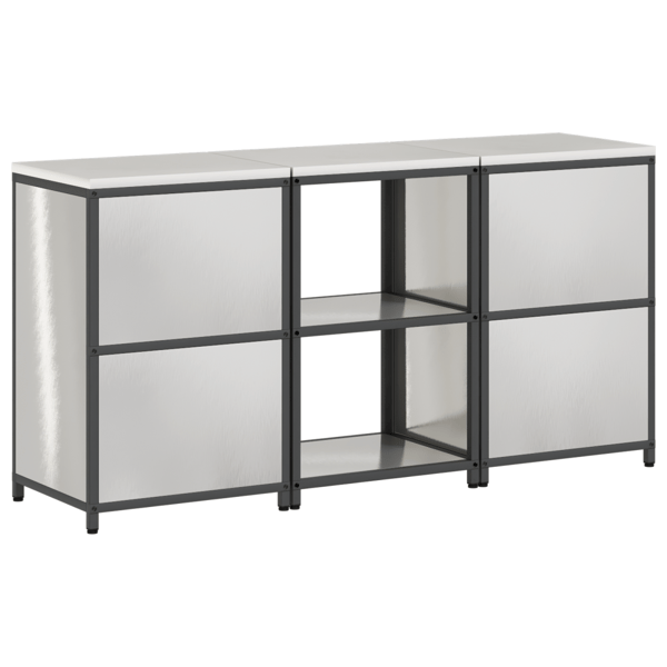 Köksförvaringsset HATTEM 3 pcs Silver Rostfritt stål