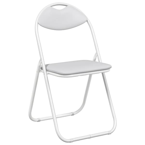 Fällstol 8 pcs Vit 48 x 43,5 x 81 cm Konstläder