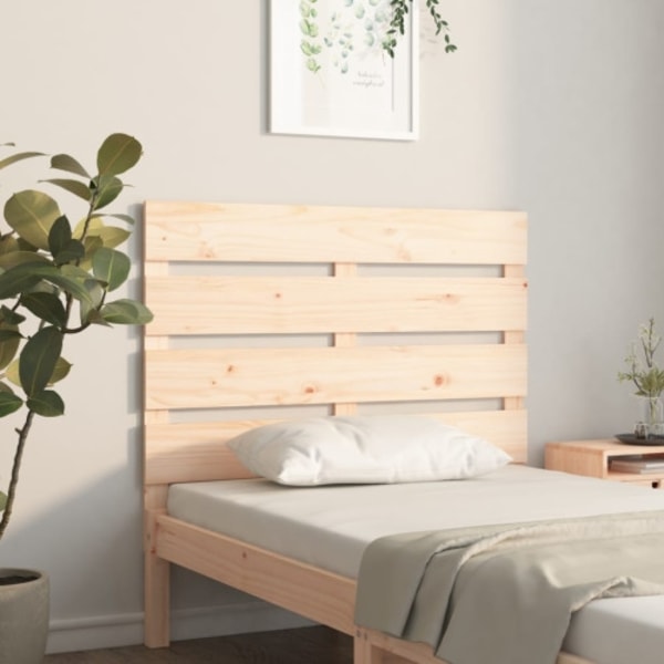 Sänggavel 100x3x80 cm massiv furu