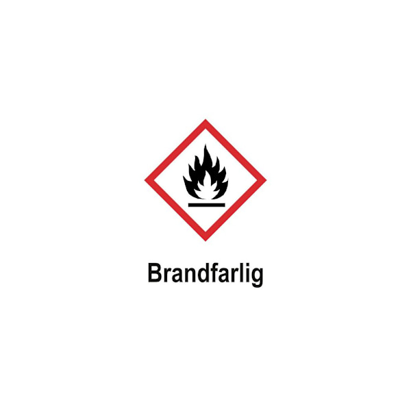 Skylt Brandfarlig A5 Plast