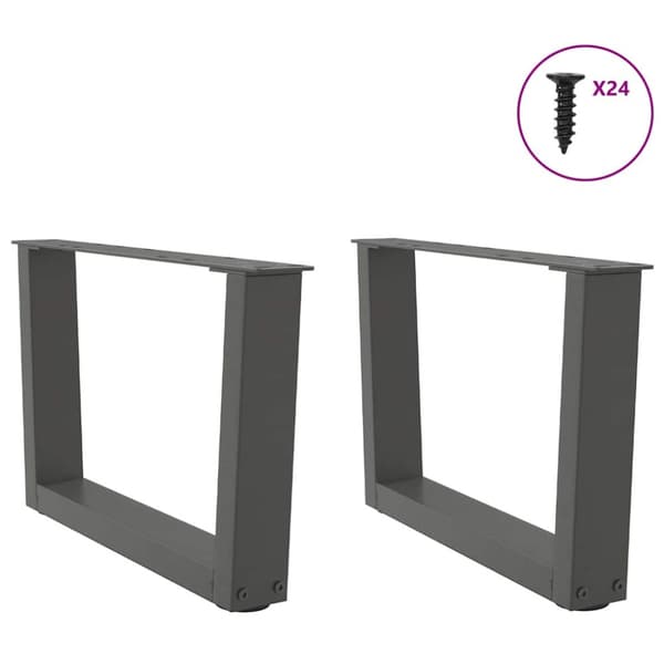 Soffbordsben V-formade 2 st antracit 50x(30-31,3) cm stål