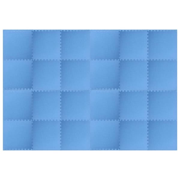 Poolmarkduk 24 pcs Blå 8,64 ㎡ EVA-skum