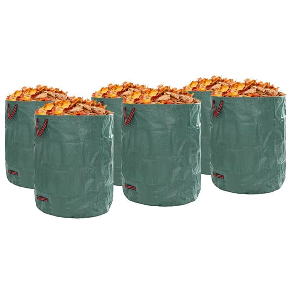 Trädgårdsavfallspåsar 12 pcs Grön 79 x 79 x 99,5 cm