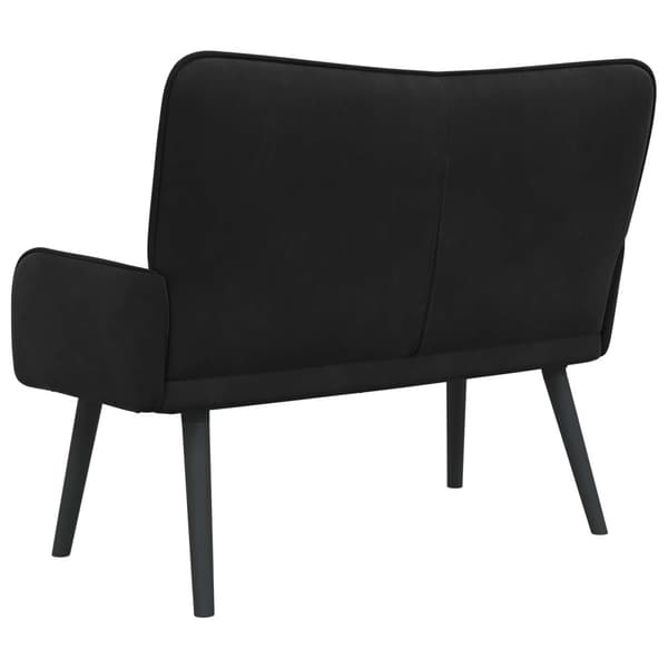 Tvåsitssoffa Svart 115 x 61 x 87 cm Sammet