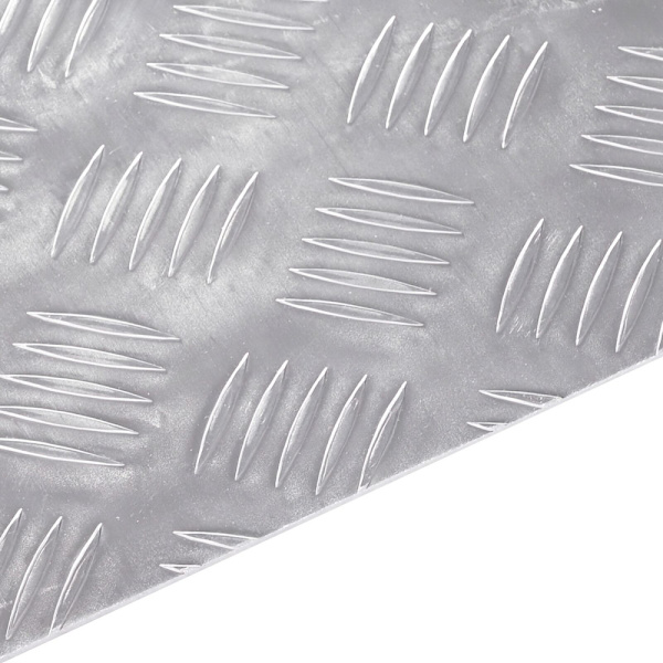 Trappsteg Rektangulär 4 pcs Silver 50 x 20 cm Aluminium