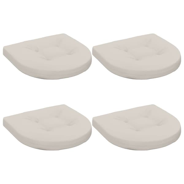 4-delade Sittdynor 4 st 100% Polyester Vit 45 x 45 x 5 cm