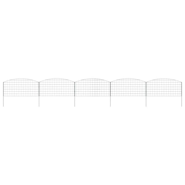 Dammskydd Set 5 pcs Grön 100 x 50 cm Stål