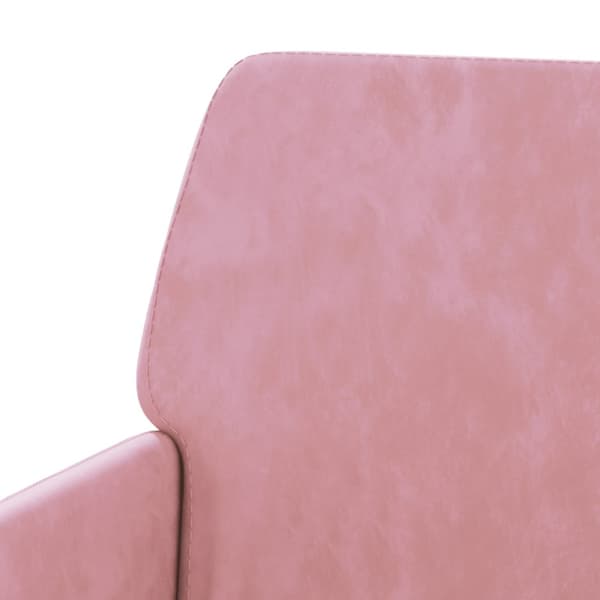 Fåtölj rosa 62x79x79 cm sammet