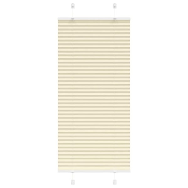 Plisserad persienn cremefärgad 55x100cm tyg bredd 54,4cm