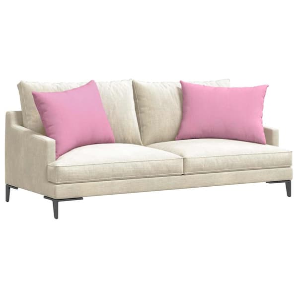 Sofakuddar 2 pcs Rosa 70 x 50 cm tyg