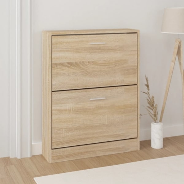 Skoskåp ek 59x17x81 cm konstruerat trä