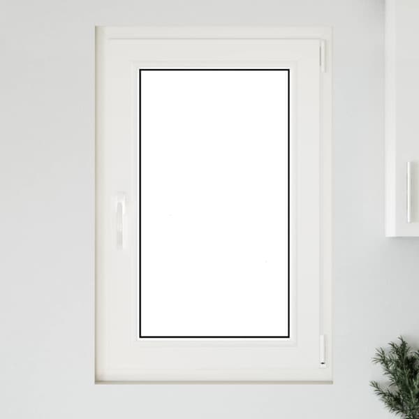 Källarfönster RISOR Vit 60 x 90 cm PVC och glas