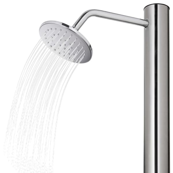 Utedusch 215 cm rostfritt stål