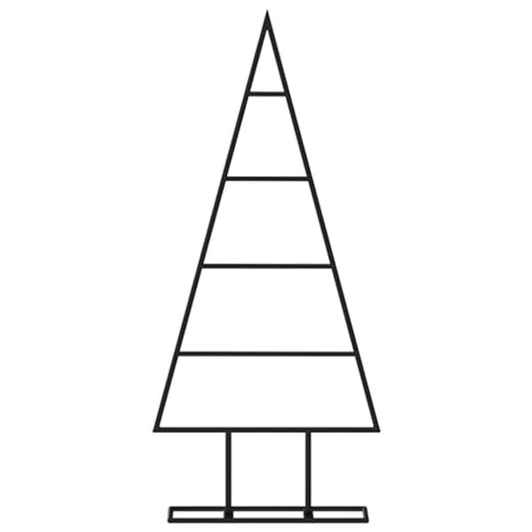 Julgran i metall svart 60 cm